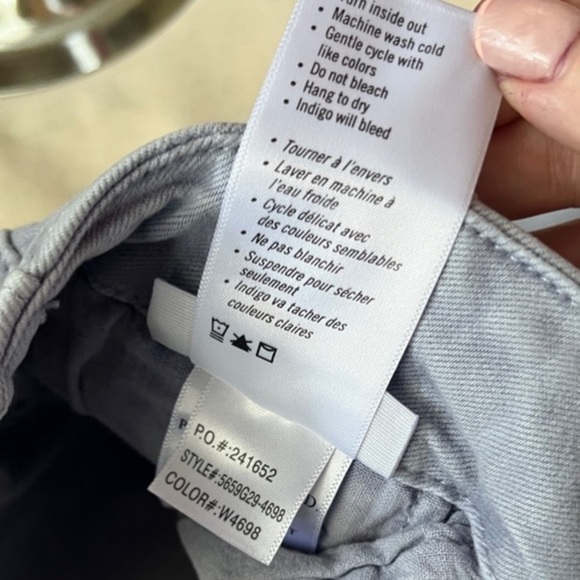 New Paige Christy Drawstring Waist Cropped Pants - Vintage Salt Blue 29 Casual - Picture 16 of 16